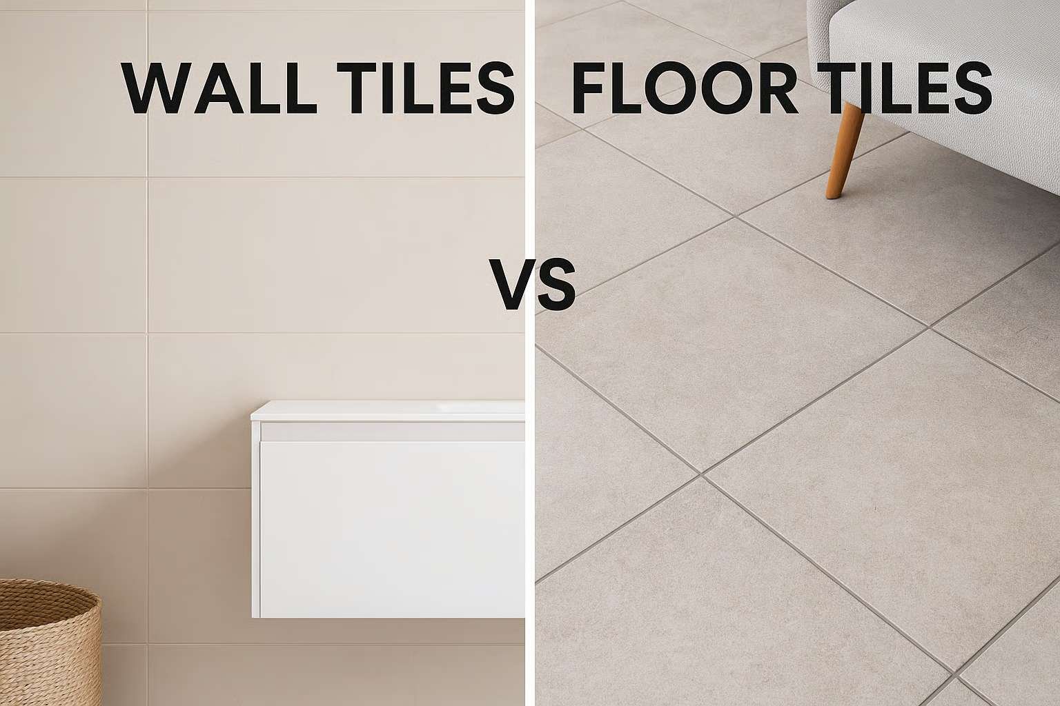 Wall vs Floor Tiles – What’s the Difference and Which to Choose?